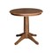 International Concepts Round 30 in Rd Top Pedestal Table, 2 San Remo Chairs, Distressed Oak, 30 in W, 30 in L, 29.9 in H K42-30RT-27B-C10-2 - alternate 3